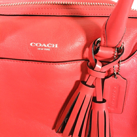 Coach Coral Bowler Hand Bag With Dust Bag - Picture 15 of 16